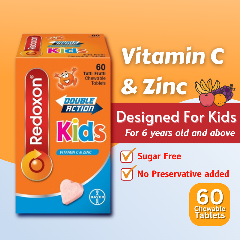 Redoxon Kids Double Action / Redoxon Double Action Vitamin C and Zinc Chewable Tablets (60's