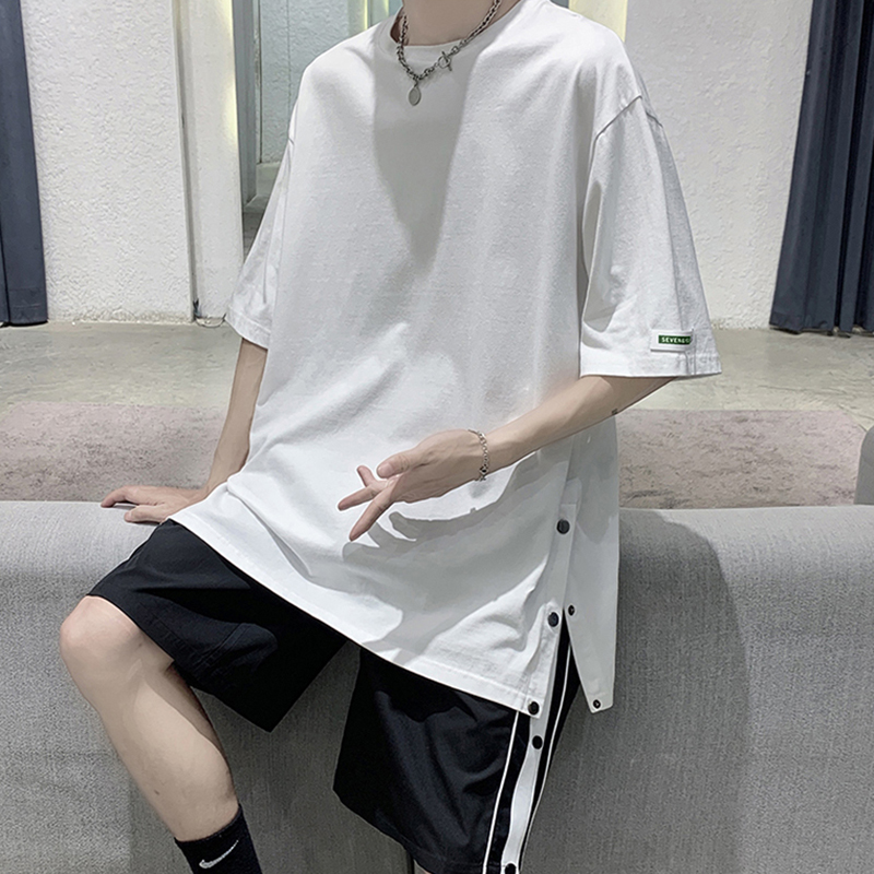 Bộ Quần Áo Thun Ngắn Tay Cổ Tròn Xẻ Tà Quần Short Nam Sọc Kẻ 2 Bên Thời Trang FrancisB T225V3 + S042V3