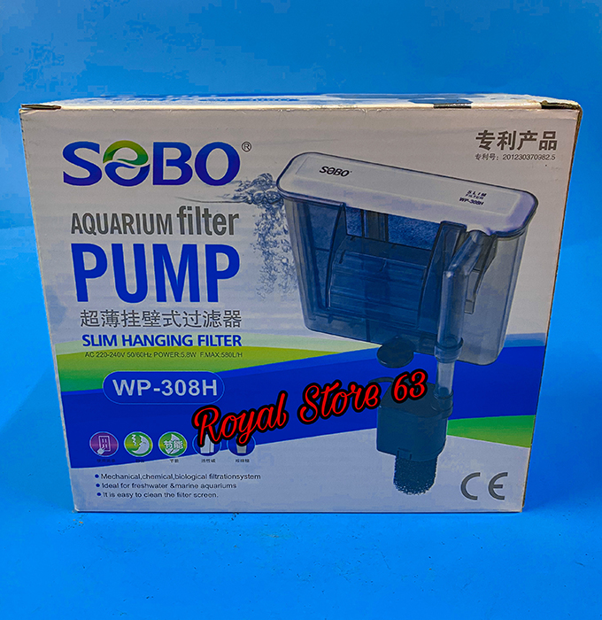 Sobo Wp 308h bơm lọc thác cho bể cá cảnh, thủy sinh