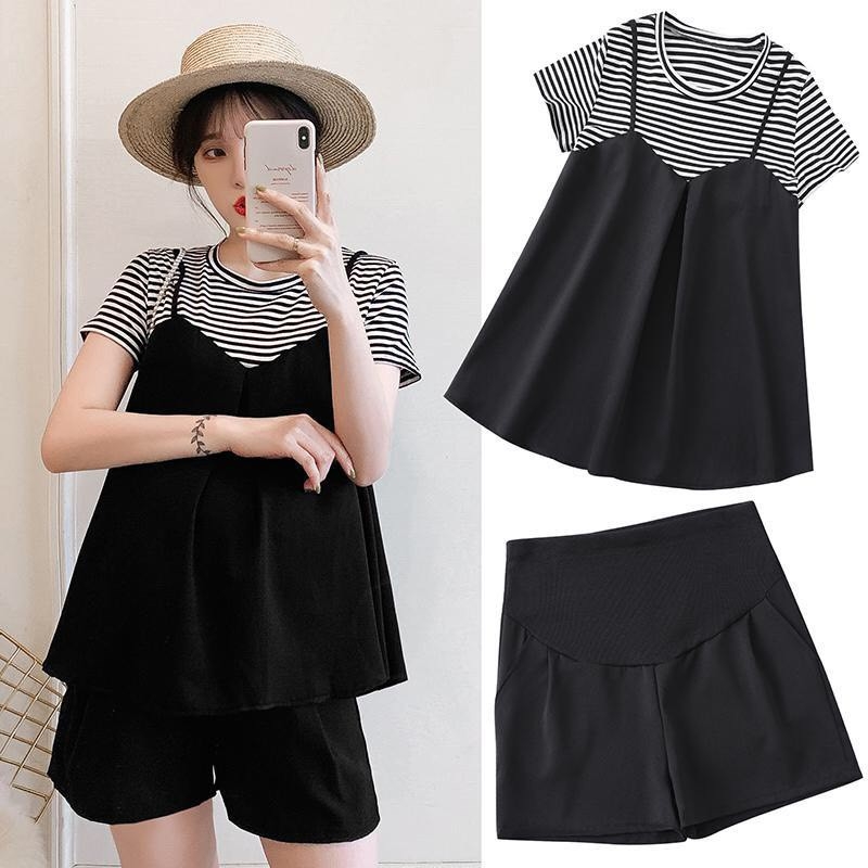 BỘ bầu xinh chất mềm mát,free size 43-70kg
