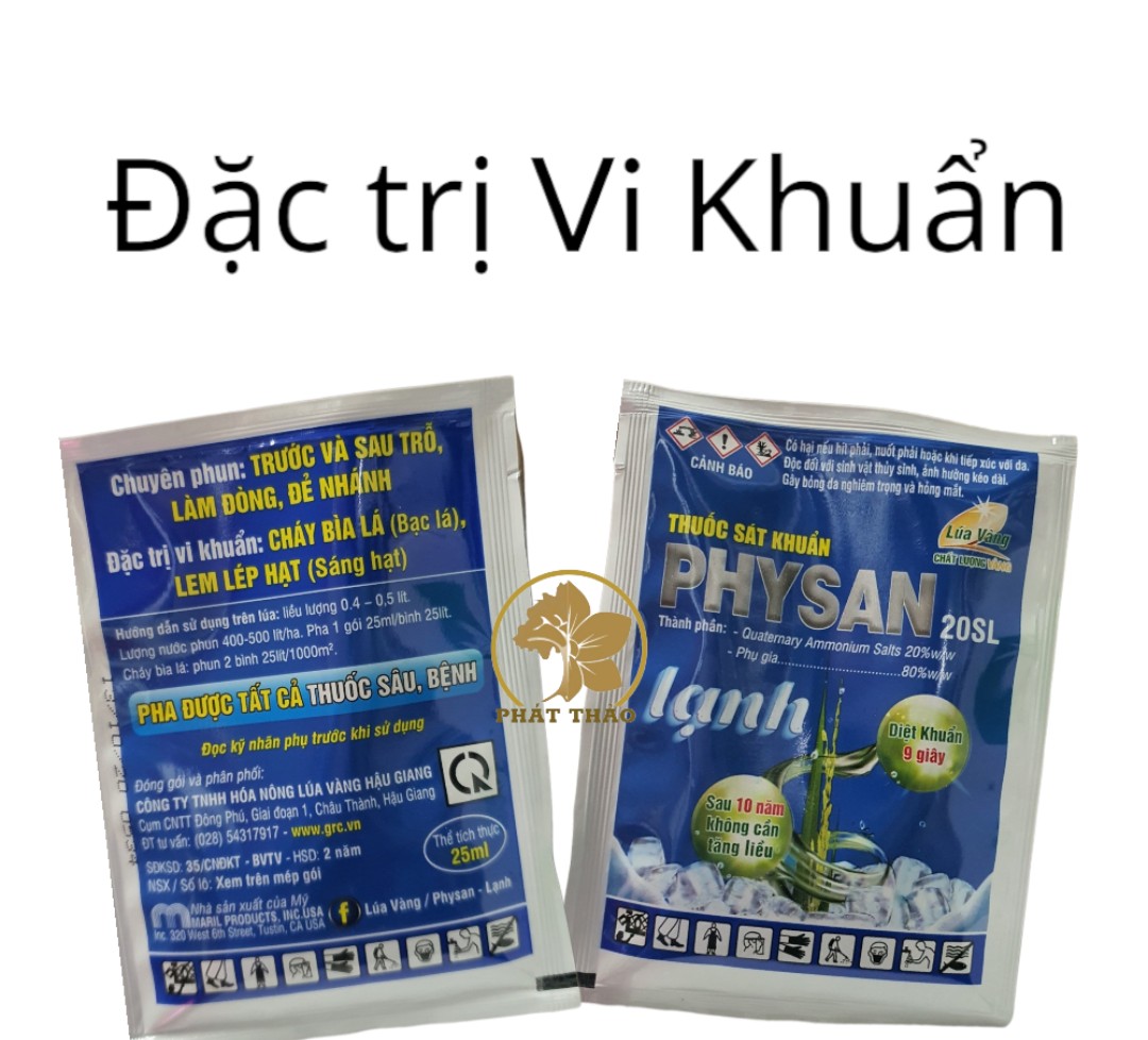 Thuốc trừ Vi Khuẩn Physan 20Sl, 100ml và 10ml