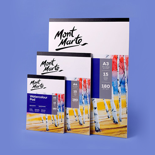 Mont Marte A3/A4/A5 Water colour pad 180/300GSM Watercolor Paper pad Sketchbook drawing Art Supplies
