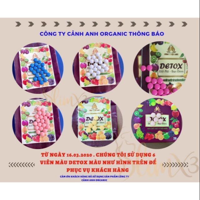Detox Thải mỡ Ban đêm Đông y mộc linh hộp 15 viên