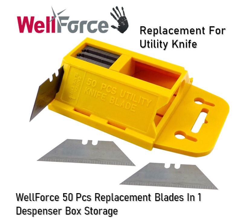 WellForce 18350 51/2 In. Utility Knife / Utility Cutter Blade With 50