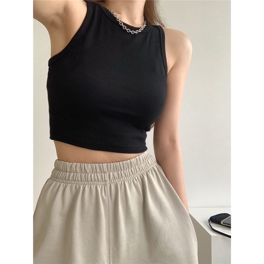 Áo CROPTOP ba lỗ nữ basic siêu mát