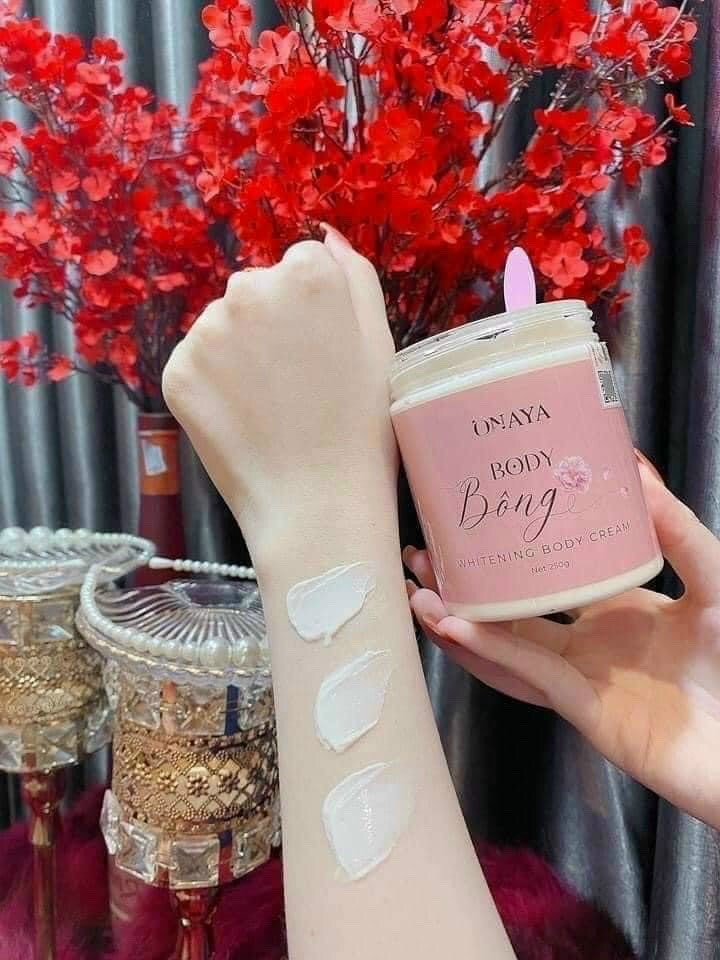 Kem body Bông trắng da dưỡng ẩm 250gr (TẶNG KÉM MUỖNG)