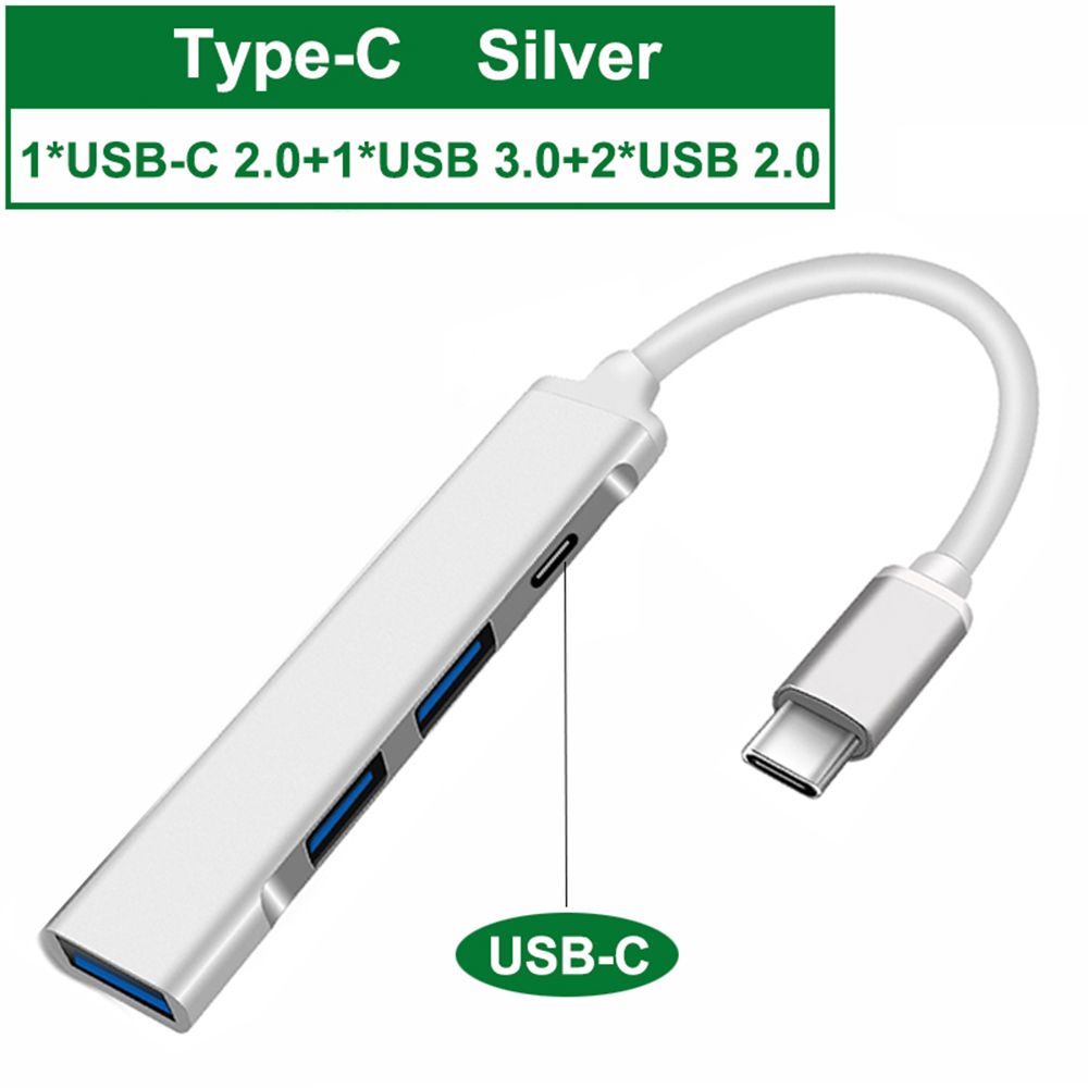 Pdg tốc độ cao otg bộ chuyển đổi 4 cổng dock trạm usb 3.0 giãn nở usb c hub type-c