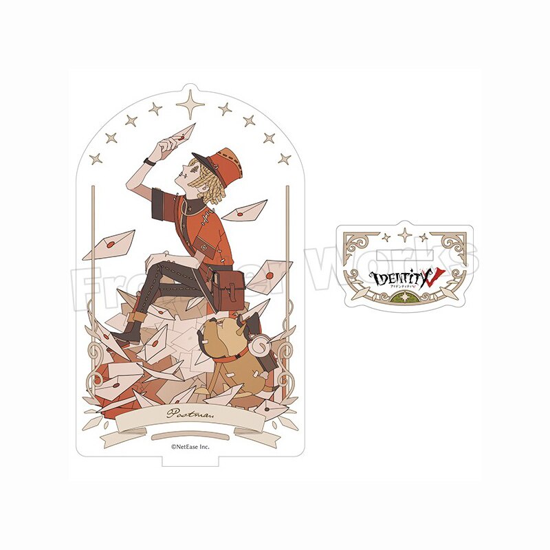 Mô hình Standee New Anime Identity V Cosplay Mercenary Embalmer Prospector Seer Prisoner in hình nhân vật 2 mặt rõ nét