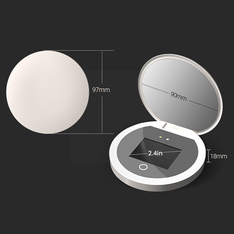 Smart UV Sunscreen Portable Rechargeable Mirror Beauty Sunscreen Detection Makeup