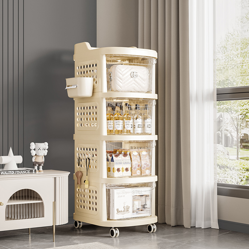 KS Household trolley, multifunctional shelf, snack cabinet, bedside shelf, movable bathroom, toilet storage shelf