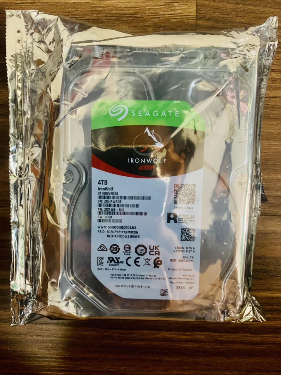 Ổ Cứng HDD Seagate IronWolf 4TB/64MB/3.5