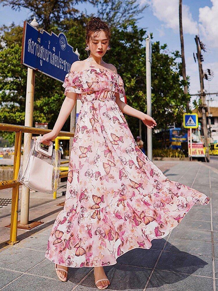 Đầm maxi họa tiết cao cấp sang trọng beyeu1688 - by1132