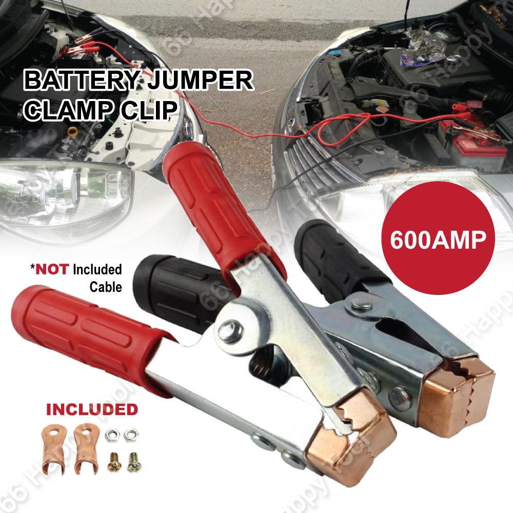 Portable Car Vehicle Heavy Duty Car Battery Jumper Clamp Clip Copper
