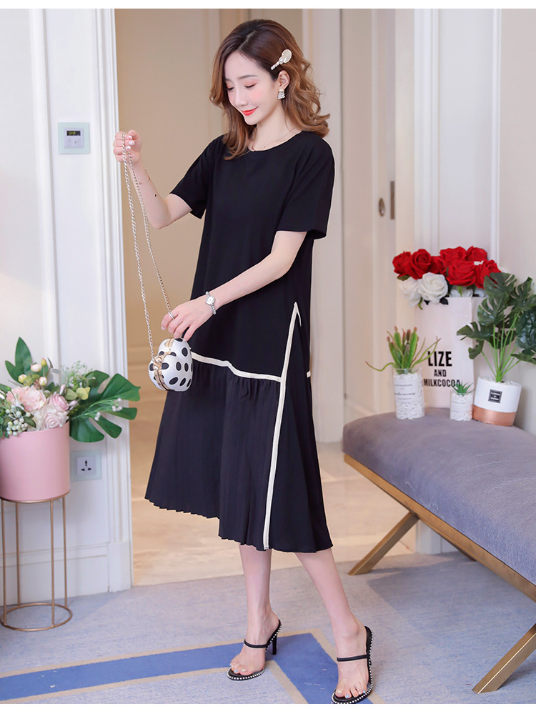 Váy cho con bú dáng suông dấu bụng
