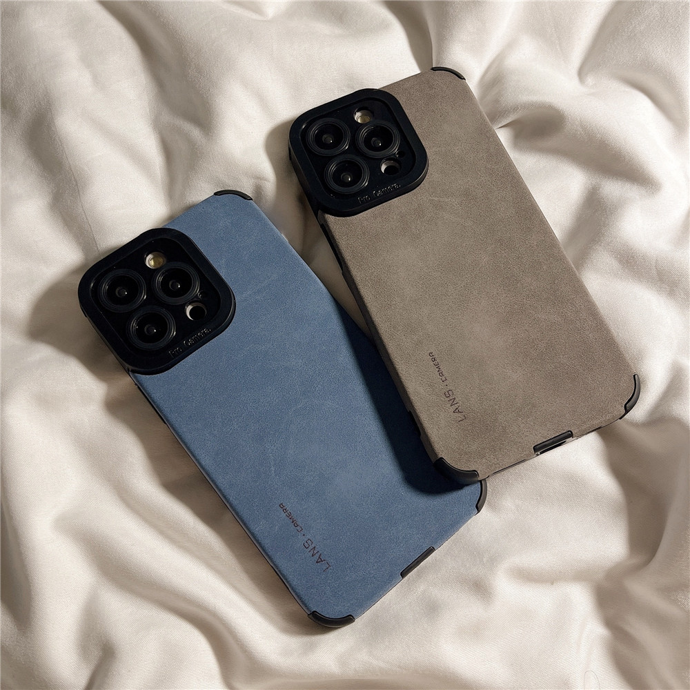 PU Soft Case for IPhone 11 12 13 14 15 Pro Max Casing Solid Color Simple English Soft Silicone Back Cover for IPhone 6 7 8 Plus XR XS Max Shell Lens Protection 14 15 Plus Shockproof Phone Case