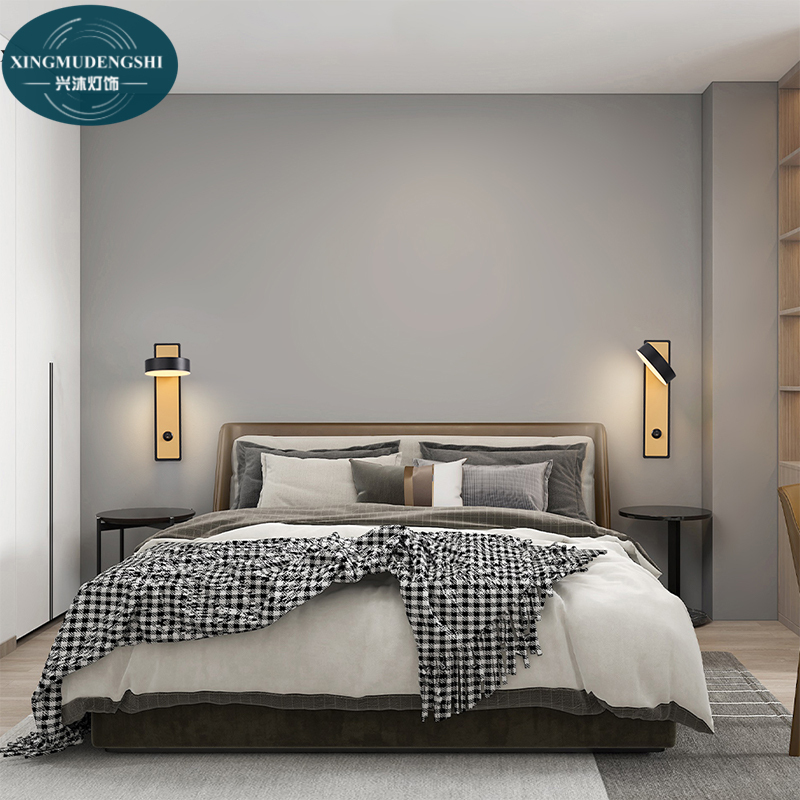 Bedroom bedside light, eye protection, reading wall light, spotlight, rotatable lighting, bedroom warm lighting, modern and minimalist lighting fixtures