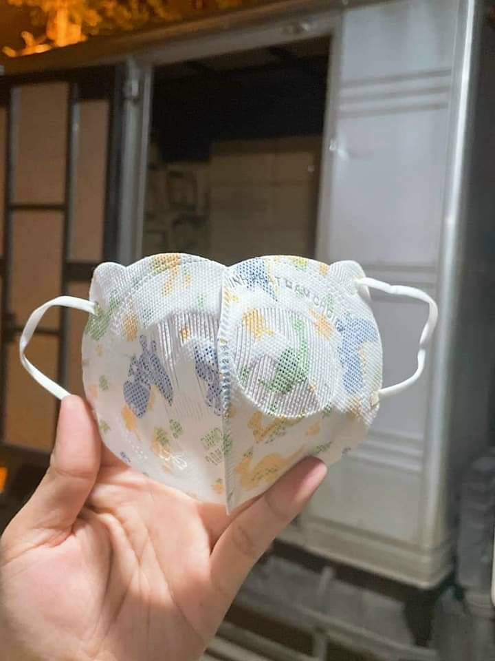 Combo 50 chiếc khẩu trang Gấu 5D Thịnh Phát cho bé 1-4 tuổi