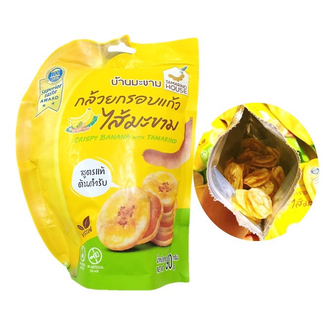 Chuối sấy kẹp me Thái Lan dạng gói 90g