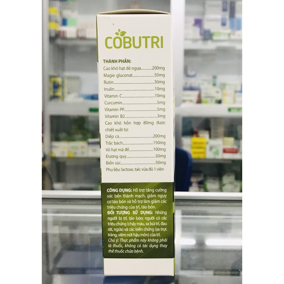 COBUTRI - Hết lo Bệnh Trĩ, Táo Bón[Chính hãng]