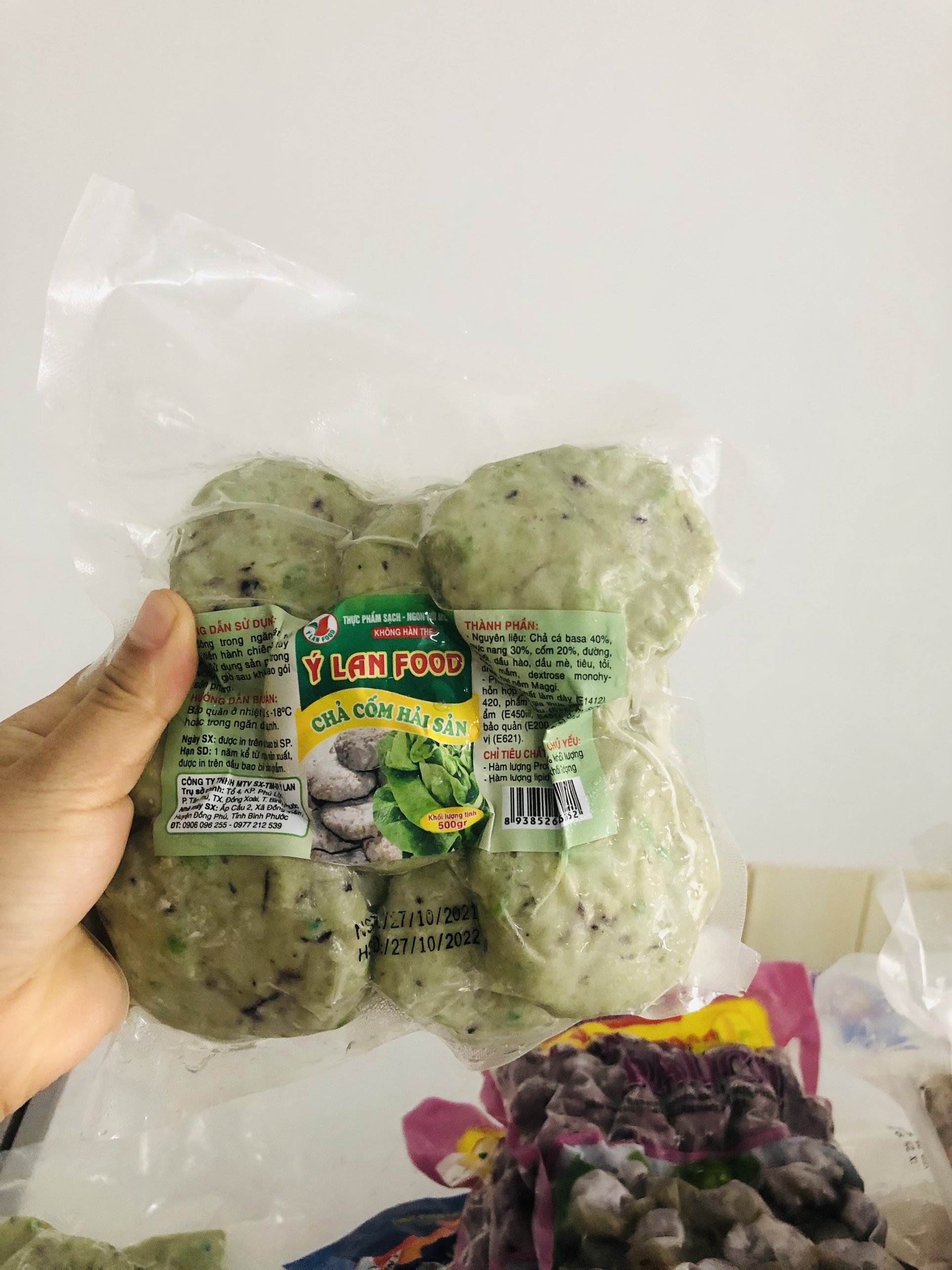 chả cốm Hà Nội dẻo thơm gói 500g