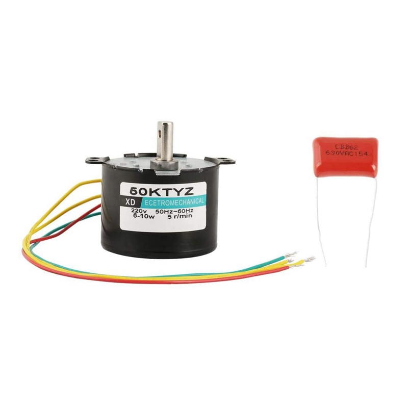 50KTYZ Synchronmotor AC 220V 10W – 2,5 Oder 20 RPM, Reversibel CW/CCW, Hohes Drehmoment, Metallgetriebe, Für Automatisierung