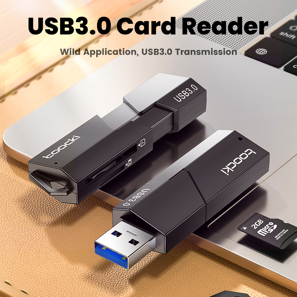 Toocki Đầu đọc thẻ USB3.0 Để SD Micro SD thẻ nhớ TF Adapter Cho PC phụ kiện máy tính xách tay Đa Thông Minh Cardreader Đầu đọc thẻ