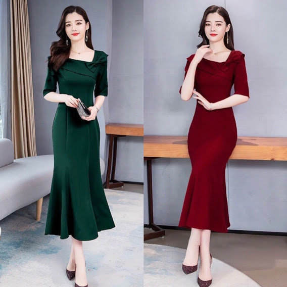 [HCM]ĐẦM BODY ĐUÔI CÁ ĐÍNH NƠ