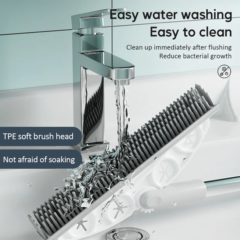 Silicone Magic Broom Rubber Broom Pet Hair Remover Multifunctional Cleaning Brush for Floor Cleaning,Tile,Windows,Carpet Squeege. 