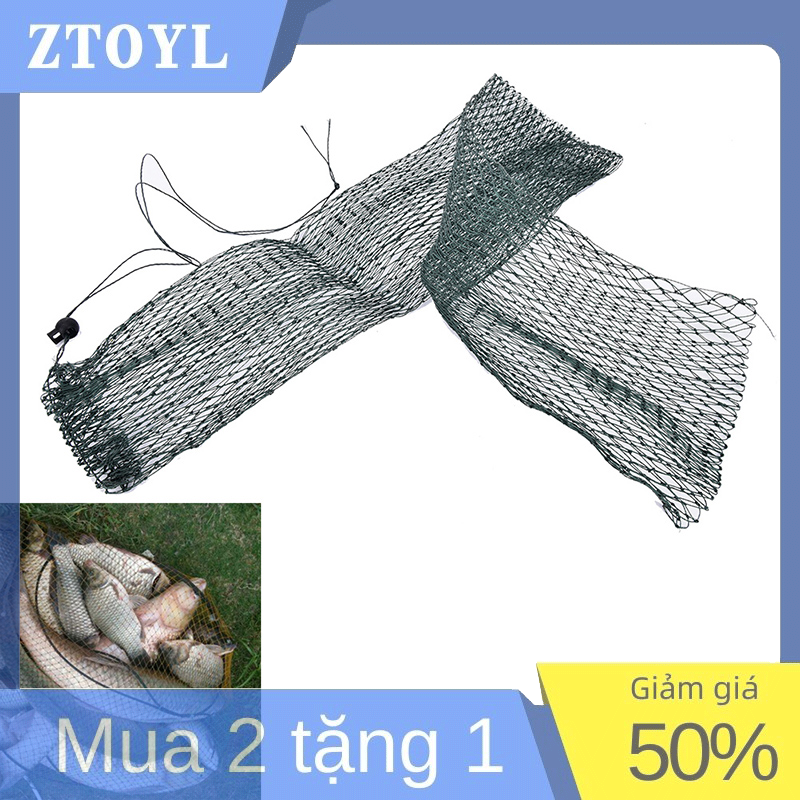 Ztoyl lưới đánh cá lưới đánh cá túi cá gấp lưới dụng cụ câu cá nhỏ