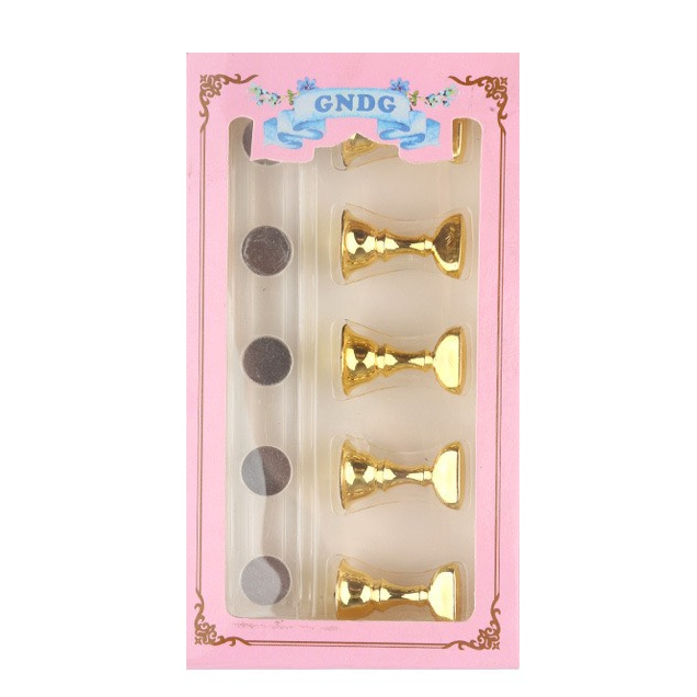 Đế gắn móng giả tập vẽ nail, đế nam châm gắn móng (Set 5 chiếc)