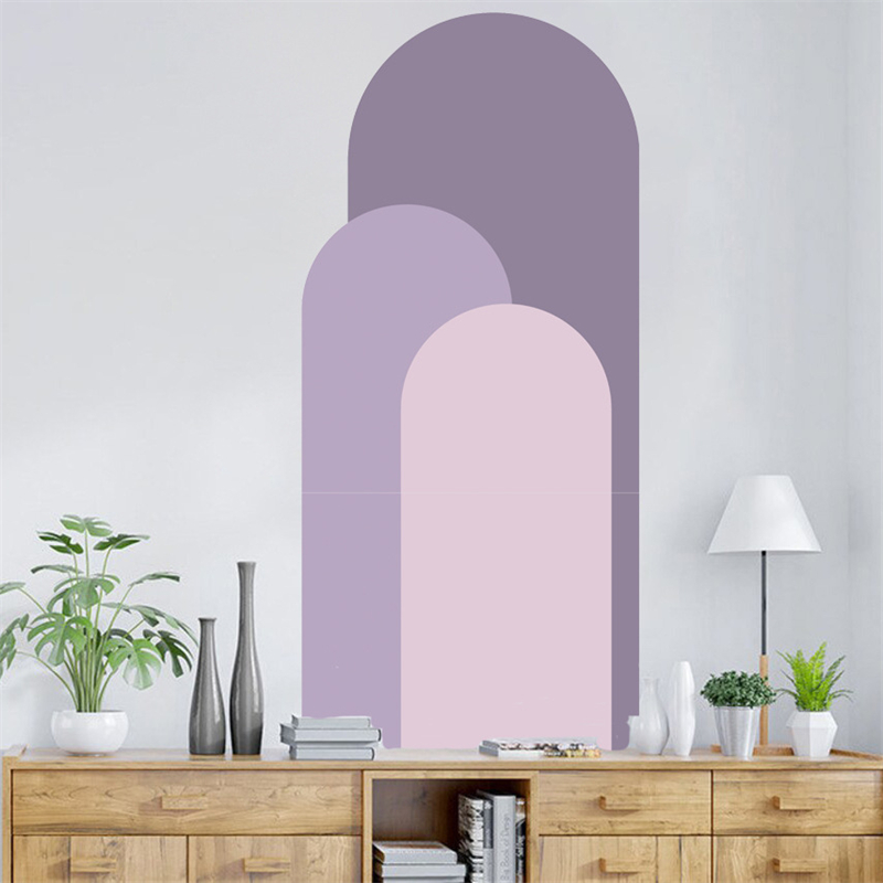 【Folio & Light】Arch Wall Stickers Purple Green Blue Boho Morandi Color ...