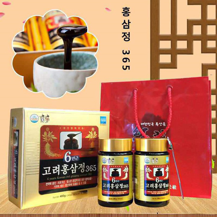 Cao Hồng Sâm 365 Hàn Quốc hỗ trợ sức khỏe