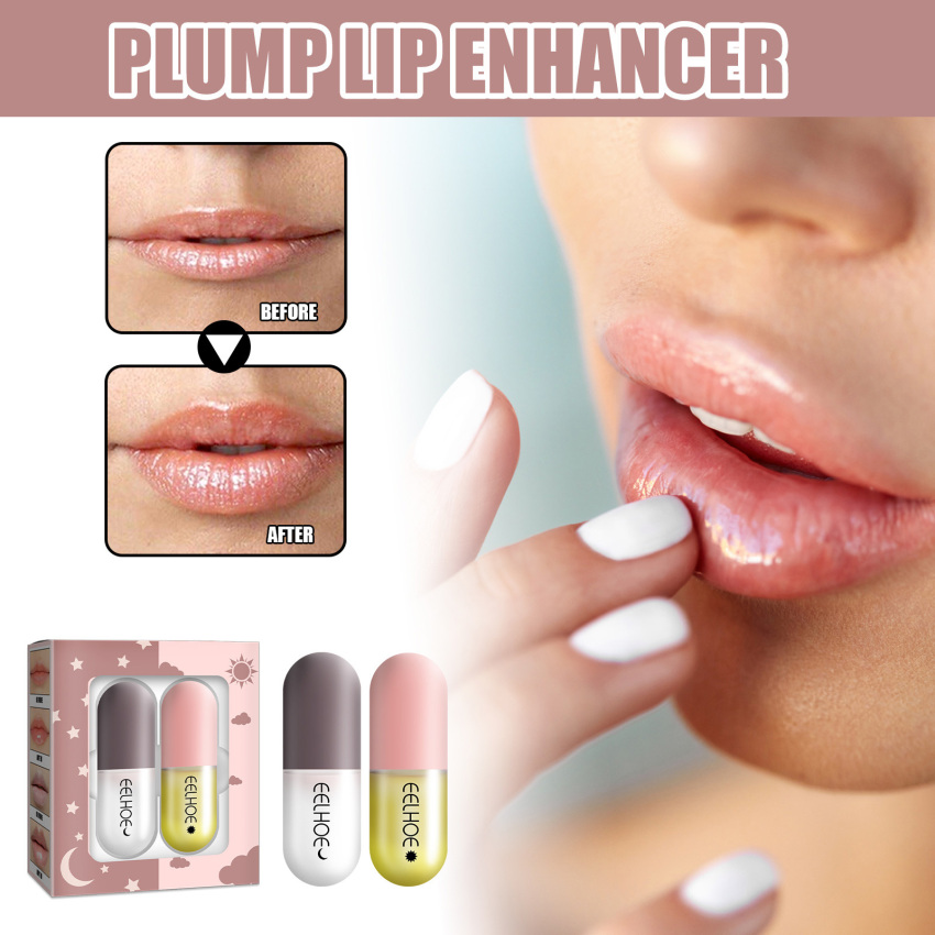 Day And Night Lip Moisturizing Capsules Moisturize And Increase Lip Elasticity, Plump Lips, And Plump Lips