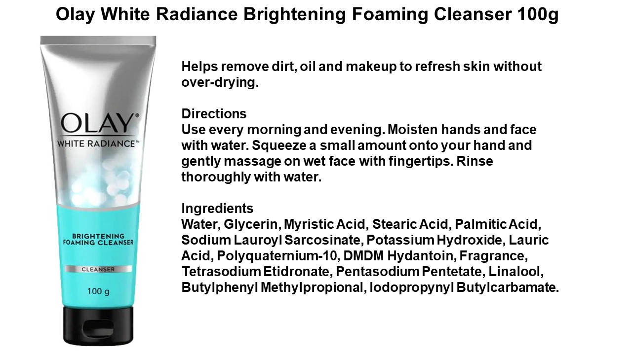 olay whitening cleanser