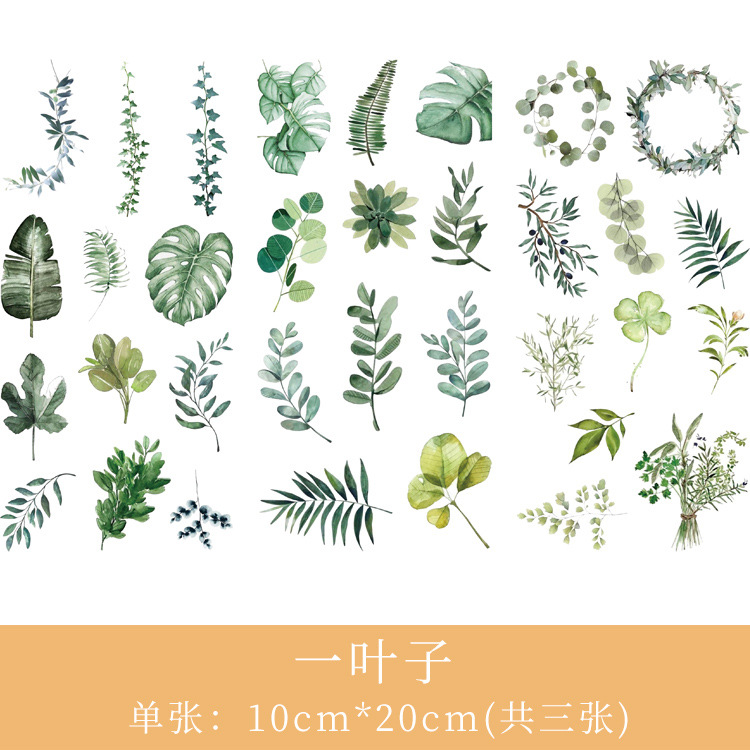 %E3%80%90Hottest%20Trends%E3%80%913Pcs/Set%20Cartoon%20Beautiful%20Flowers%20Green%20Leaves%20Animal%20Food%20DIY%20Diary%20Lab%20Decor%20Stickers%20Scrapbook%20Cute%20Stationery%20Supplies%20-%20Image%202
