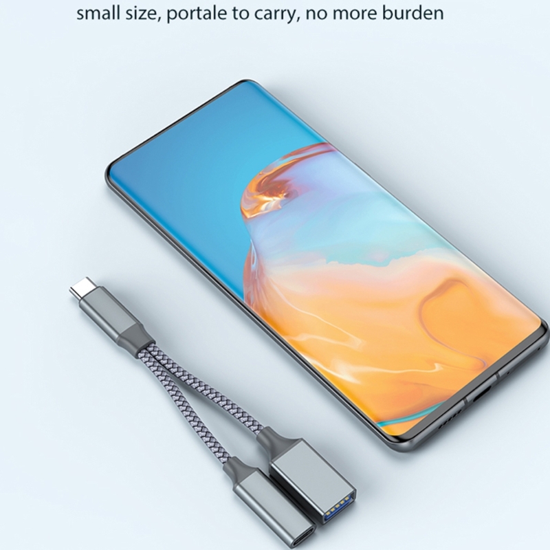 PD10W Fast-Charging USB Type-C To USBC OTG Adapter Cable for Cellphone Laptop