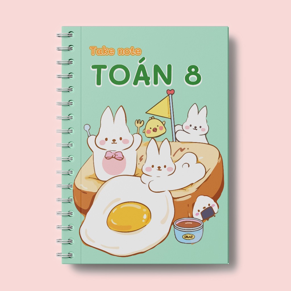 Sổ giấy lò xo take note toán 8 tuanviet books cỡ a5