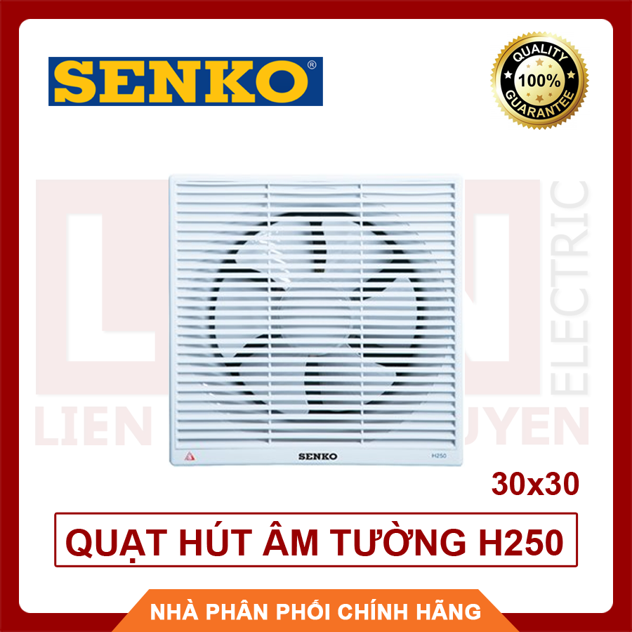 SENKO Quạt hút âm tường 30x30 H250  -  Hàng Việt Nam chất lượng cao, BH 24 tháng
