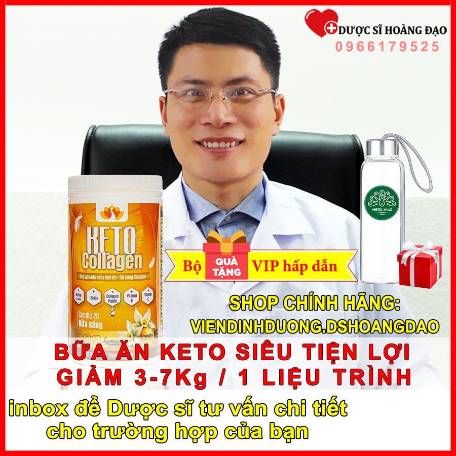 Keto Collagen 500g - Bữa ăn Keto hỗ trợ GIẢM CÂN SIÊU TIỆN LỢI cho người thumbnail