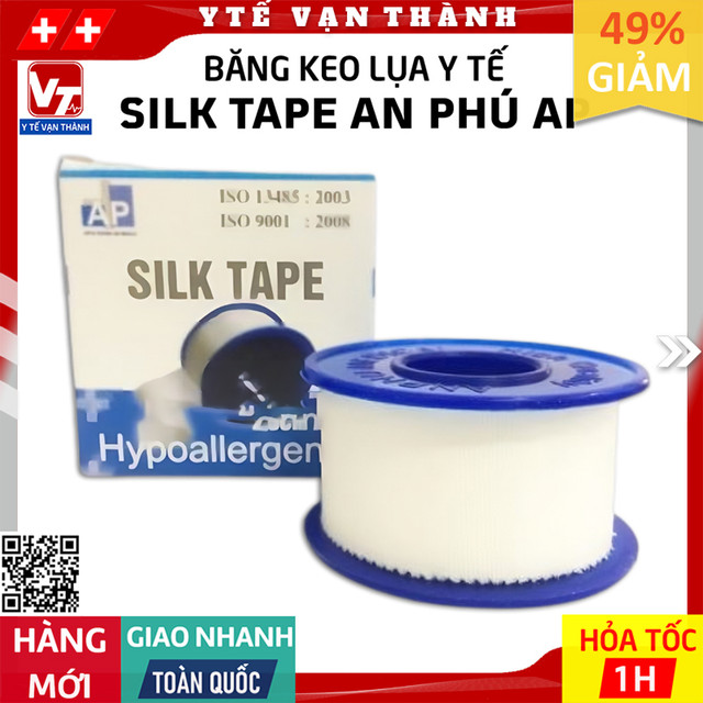 ✅ Băng Keo Lụa Y Tế Silk Tape An Phú AP | Silktape, dán cố định băng  gạc -VT0386 - Y Tế Vạn Thành
