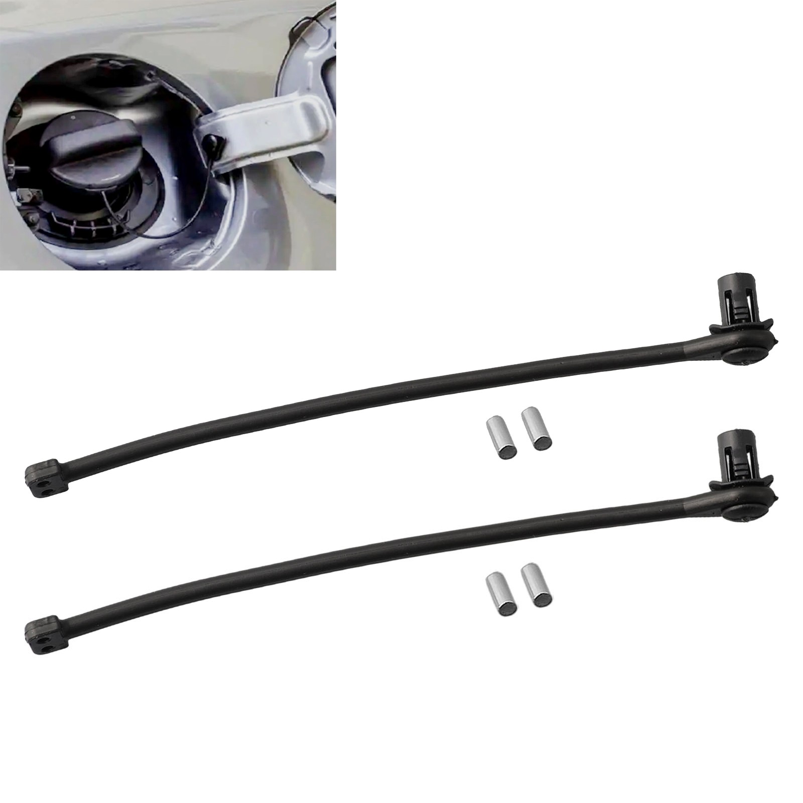 Mileauto 2pcs 1j0201550 oil fuel tank cover cap line 13cm length fuel tank cap inner and outer covers fast delivery