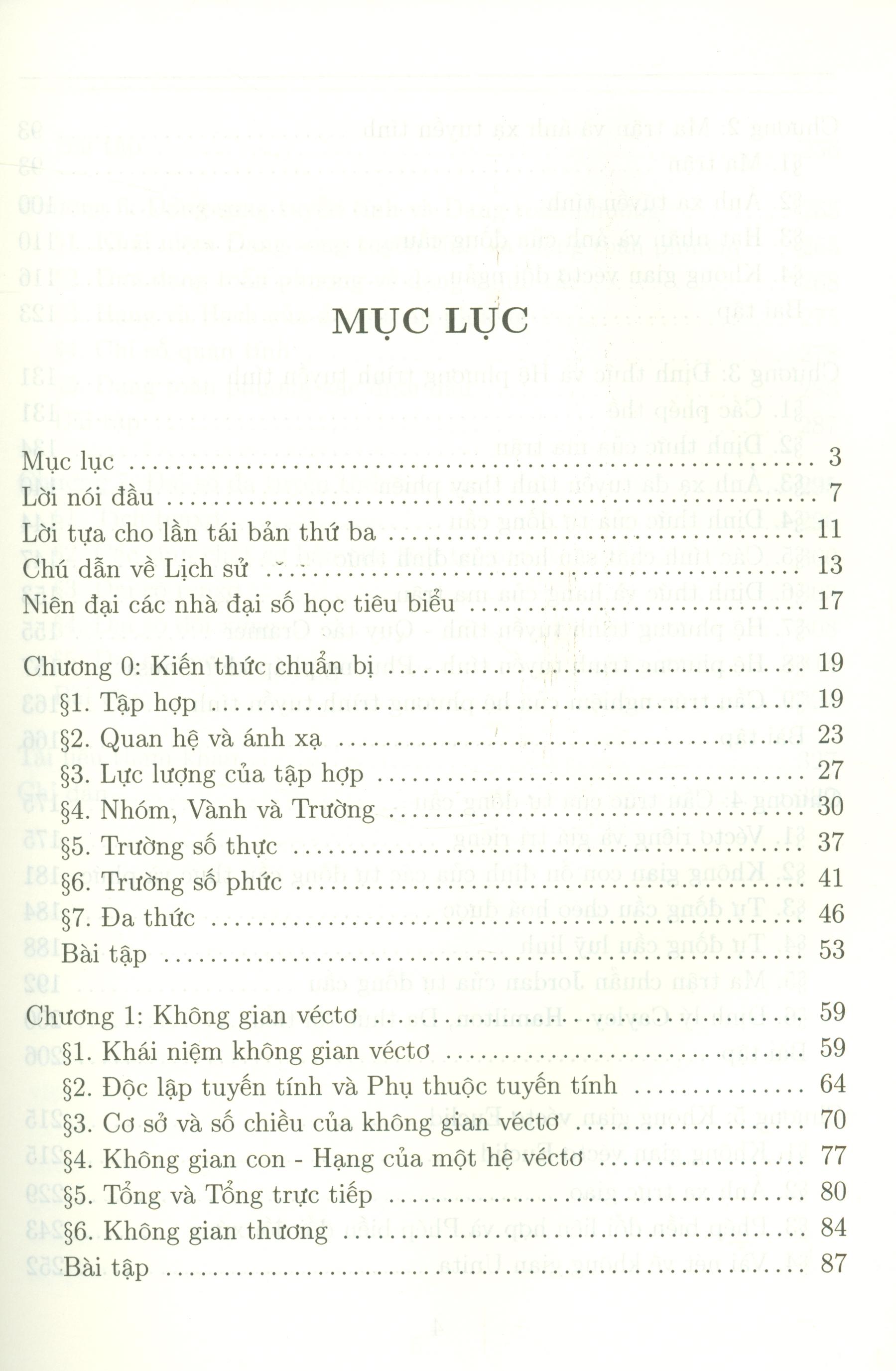 Đại Số Tuyến Tính