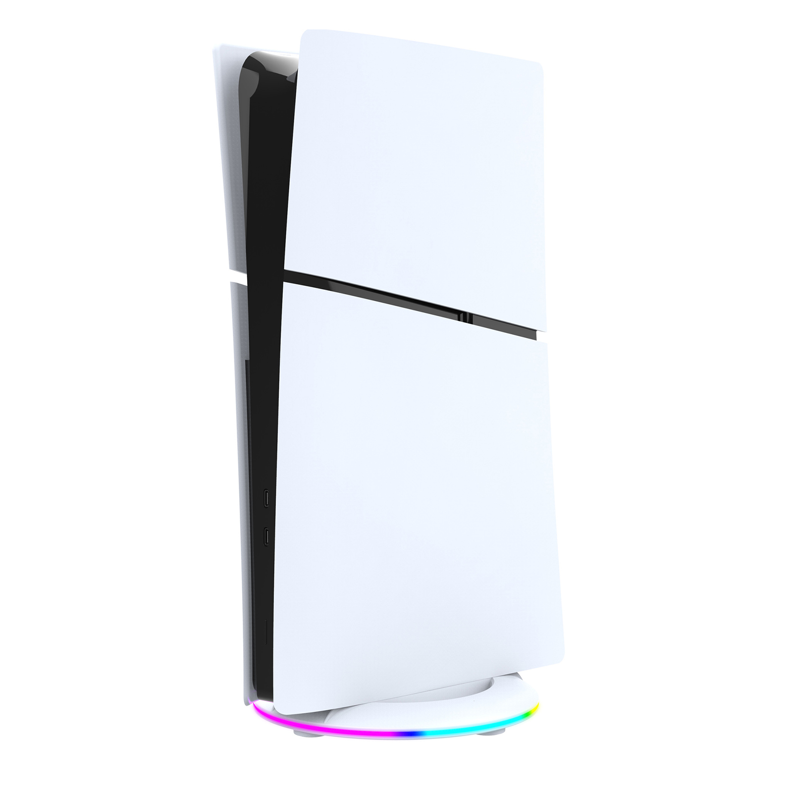 Gaming Console Vertical Stand Universal Design Vertical Stand Ps5 Slim Vertical Stand with Rgb Light Stable Base Stand for Gaming Console Easy Installation Universal Design