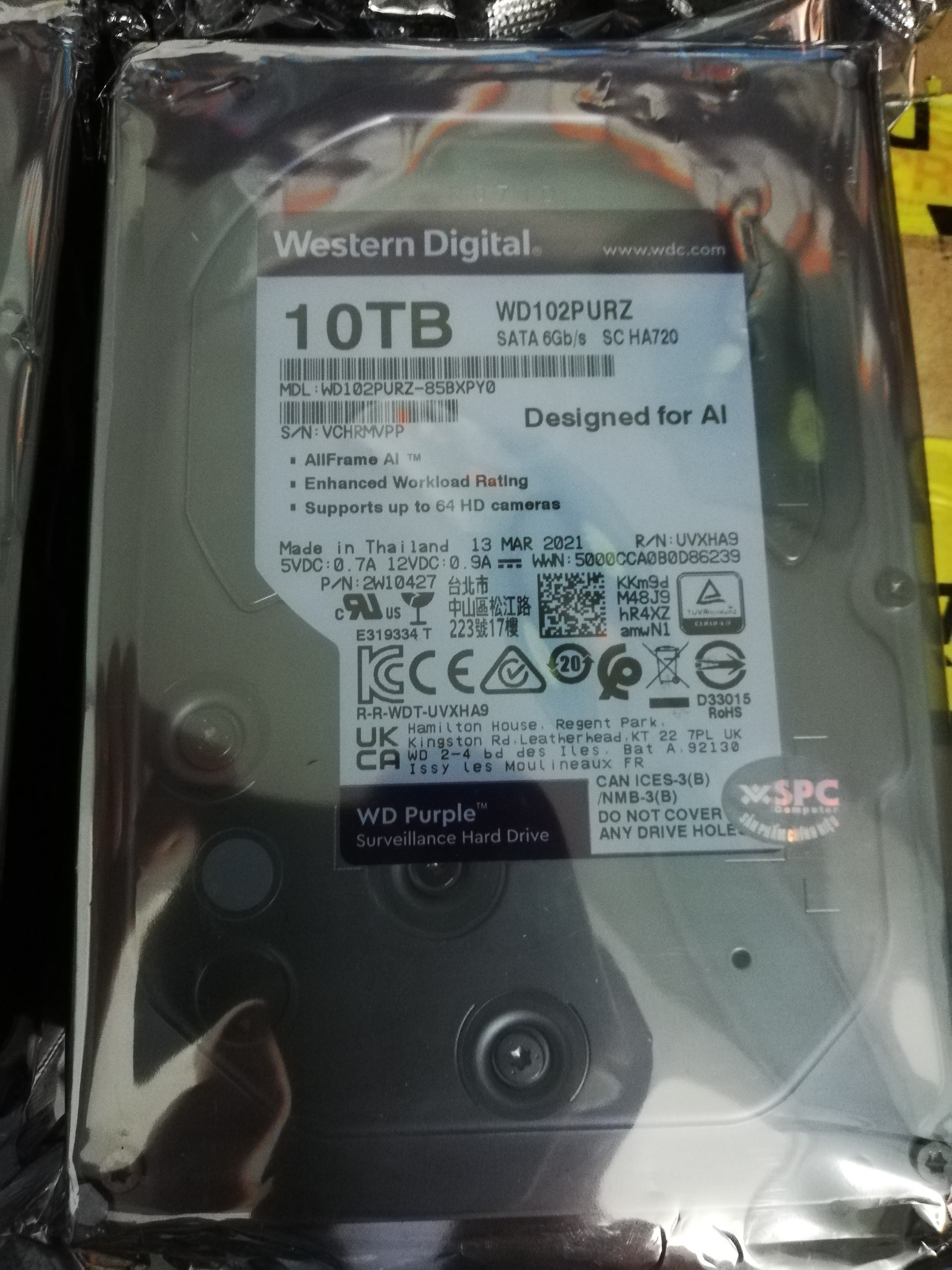 Ổ cứng WD Purple Pro 10TB
