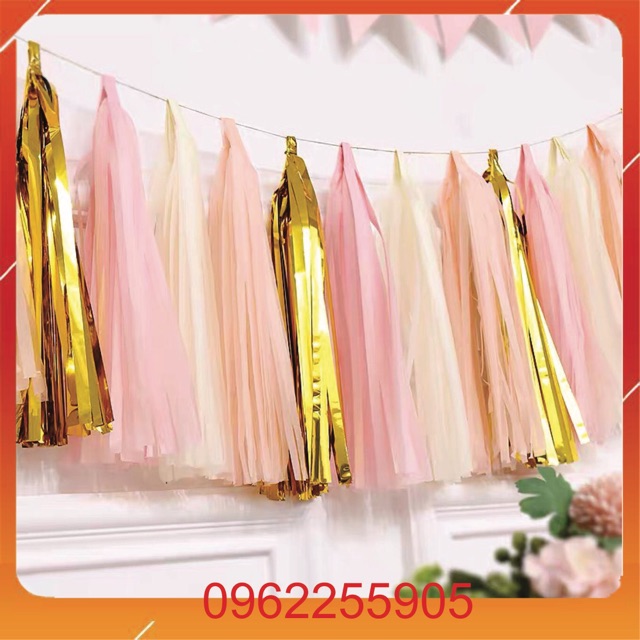 Dây tua rua trang trí cột bóng jumbo
