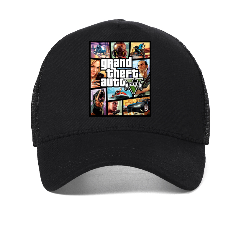 【Top Selling Item】 Grand Game GTA 5 cap fashion gta5 fans caps Mesh breathable Snapback hats Bone Garros.