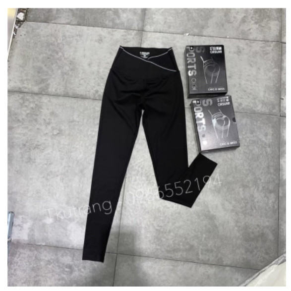 Quần bầu legging umi cạp chéo viền co dãn