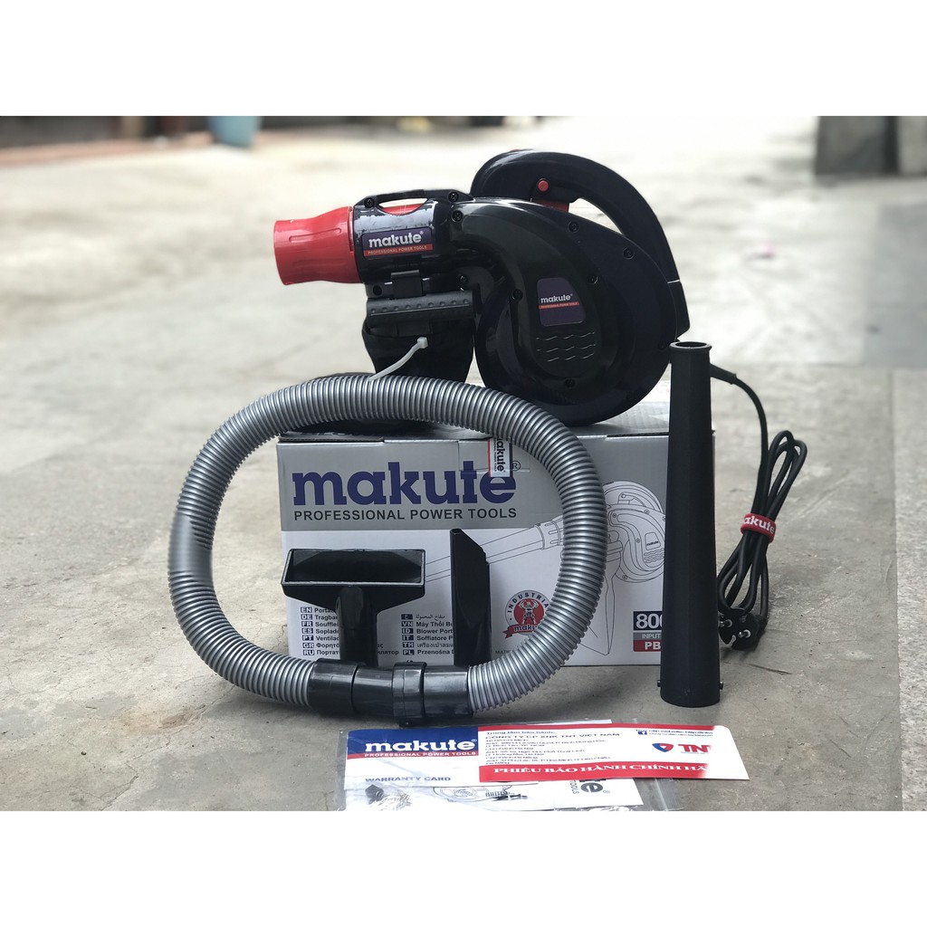 Máy Thổi bụi - Hút bụi PB001 Makute đầy đủ phụ kiện