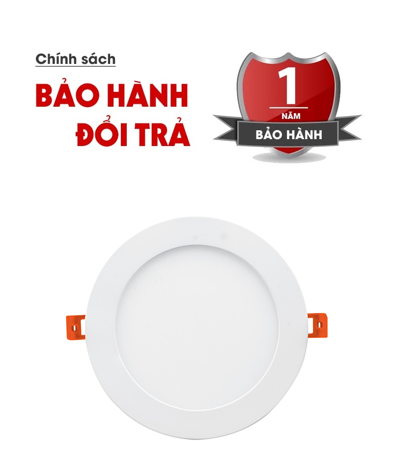 10 Đèn âm trần siêu mỏng 9W ánh sáng trắng