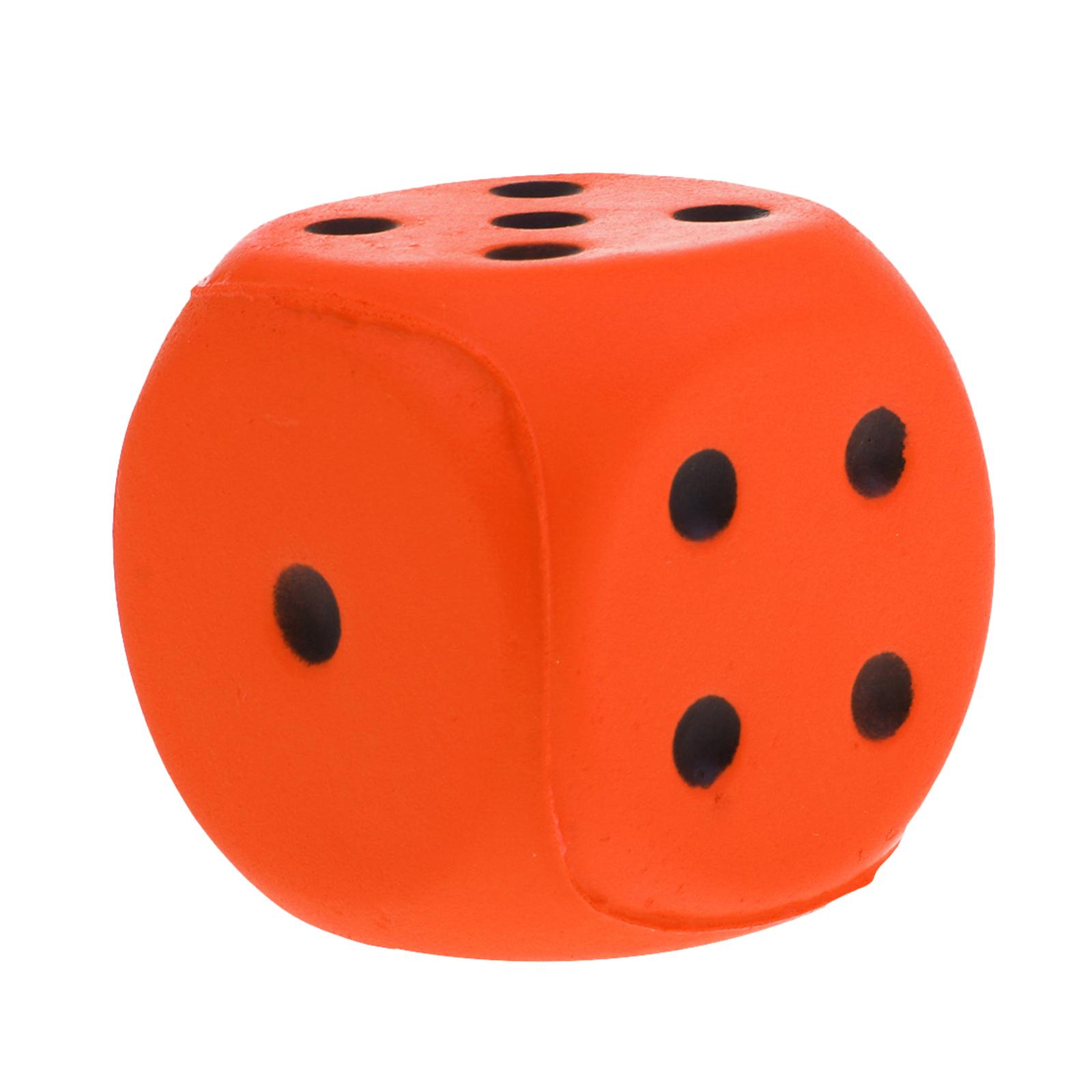 【Sell-Well】 4cm Sponge Dices Dot 6 Sided Foam Dices Early Skills Party Favors for Carnival School Supplies Party Favors. 
